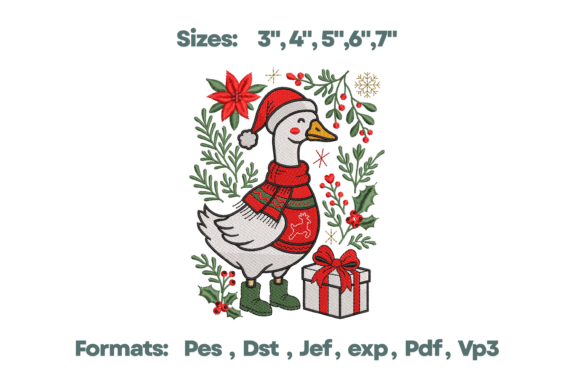 Christmas Goose Sweater Embroidery Review