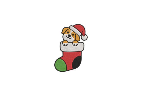 Christmas Puppy in Stocking: An Embroidery Review
