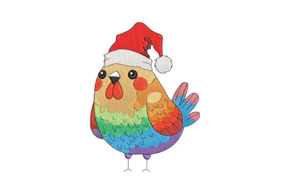Colorful Chicken Christmas: A Merch Design Review
