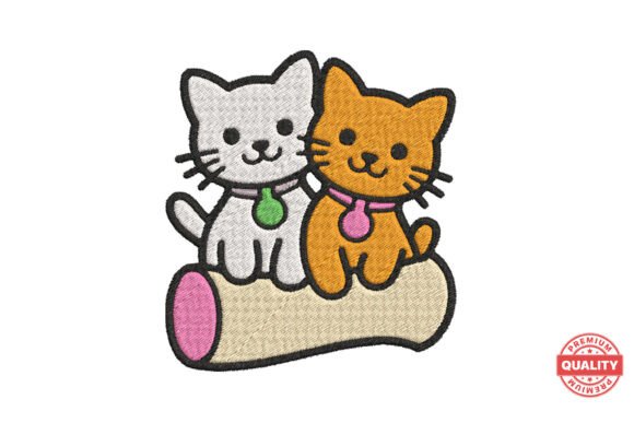 Cute Cat Couple on Log: Sweatshirt Design Review