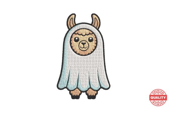 Ghost Alpaca Halloween: An Embroidery Design Review