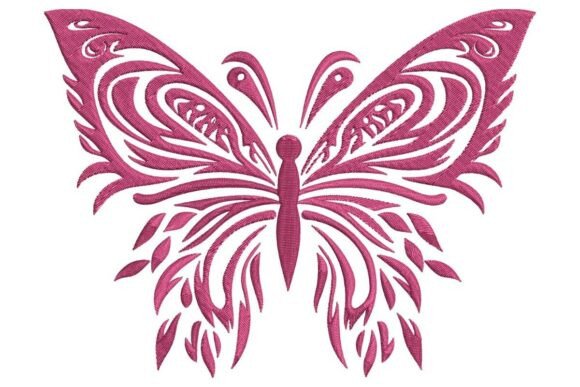 Magenta Wings Tattoo Design: Holiday Embroidery Review