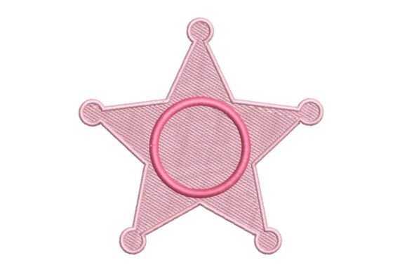 Pink Cowgirl Sheriff Badge Design Review