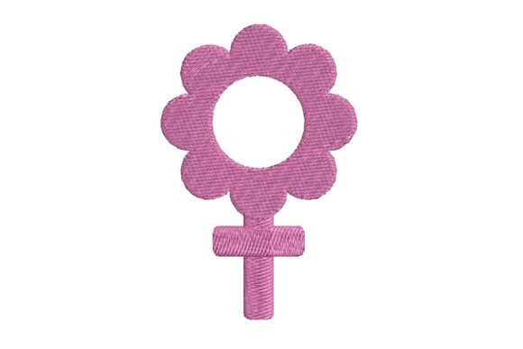 Pink Floral Female Symbol: Embroidery Review