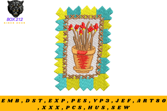 Plant Pot Digital Embroidery Design Review