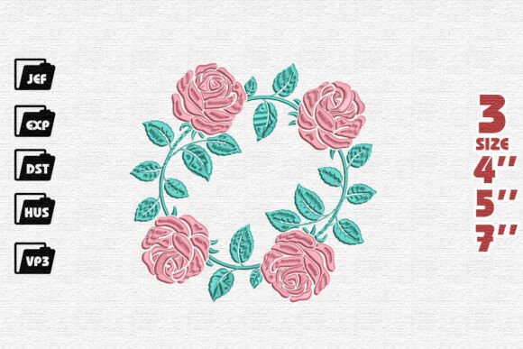 Rose Wreath Frame Embroidery: A Designer’s Review