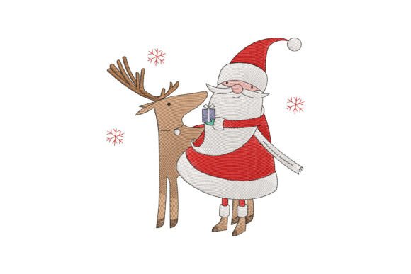Santa Claus with Reindeer Christmas Design Review