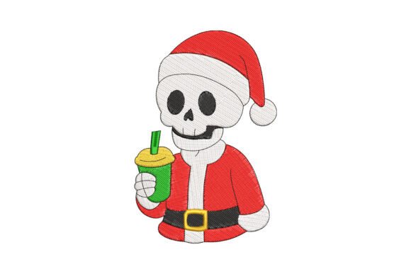 Santa Skeleton Christmas: An Embroidery Design Review